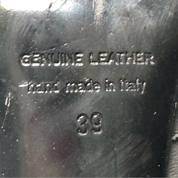 PIERRE HARDY Black Leather Ankle Booties, Vintage 90s Designer Heels - Picture 6 of 7